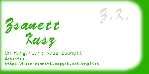 zsanett kusz business card